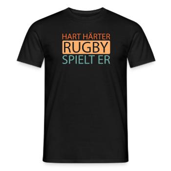 Rugby - T-shirt homme - noir - Devant - AI Model Male 178 light (178cm)