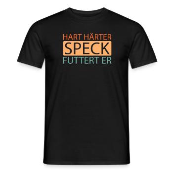 Bacon Speck - Männer T-Shirt - Schwarz - Vorne - AI Model Male 178 light (178cm)