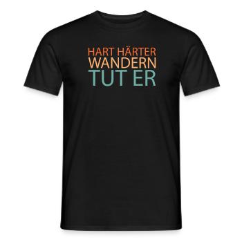 Hiking Hikers - Men's T-Shirt - black - Front - AI Model Male 178 light (178cm)