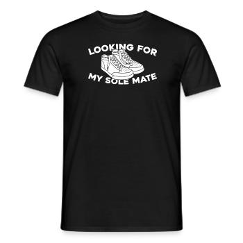 Sneakers - Men's T-Shirt - black - Front - AI Model Male 178 light (178cm)