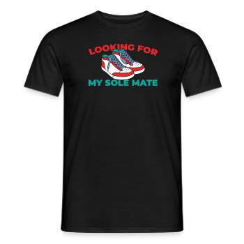 Sneakers - Men's T-Shirt - black - Front - AI Model Male 178 light (178cm)