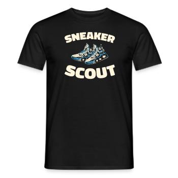 Sneakers - Männer T-Shirt - Schwarz - Vorne - AI Model Male 178 light (178cm)