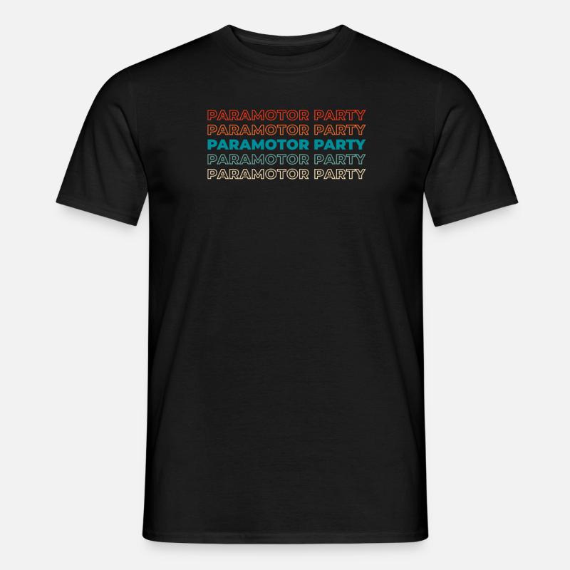 Paramotor Gleitschirmfliegen - Männer T-Shirt - Schwarz