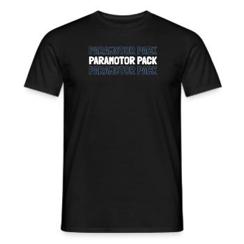 Paramotor Gleitschirmfliegen - Männer T-Shirt - Schwarz - Vorne - AI Model Male 178 light (178cm)