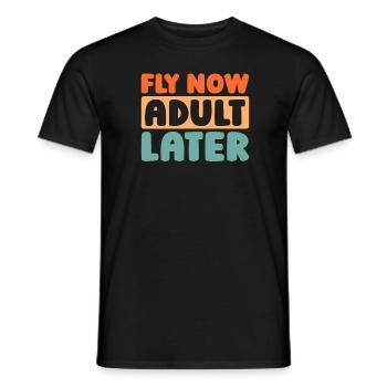Paramotor Gleitschirmfliegen - Männer T-Shirt - Schwarz - Vorne - AI Model Male 178 light (178cm)