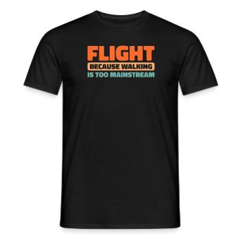 Paramotor Gleitschirmfliegen - Männer T-Shirt - Schwarz - Vorne - AI Model Male 178 light (178cm)