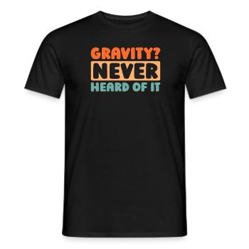 Paramotor Gleitschirmfliegen - Männer T-Shirt - Schwarz - Vorne - AI Model Male 178 light (178cm)