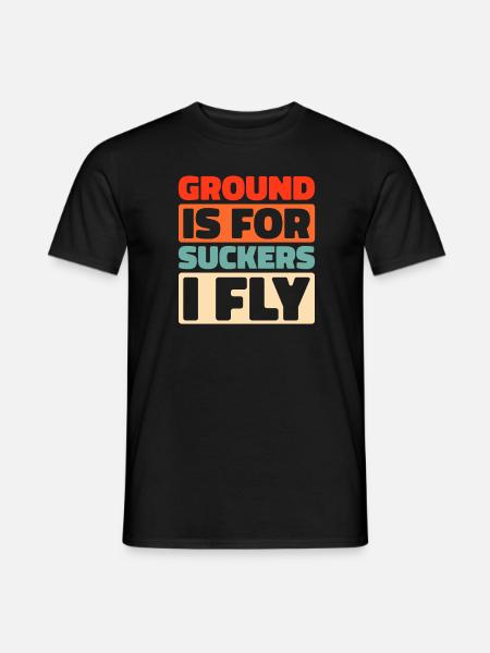 Paramotor paragliding - Men's T-Shirt - black