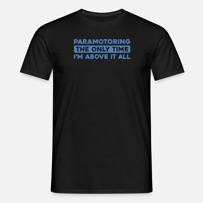 Paramotor paragliding - Men's T-Shirt - black