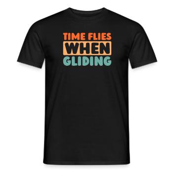 Paramotor Gleitschirmfliegen - Männer T-Shirt - Schwarz - Vorne - AI Model Male 178 light (178cm)