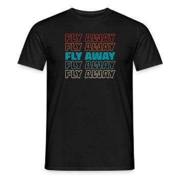 Paramotor paragliding - Men's T-Shirt - black - Front - AI Model Male 178 light (178cm)