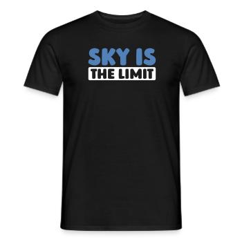 Paramoteur parapente - T-shirt homme - noir - Devant - AI Model Male 178 light (178cm)