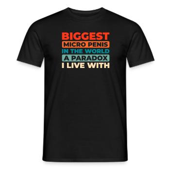Black Humor Funny - Men's T-Shirt - black - Front - AI Model Male 178 light (178cm)