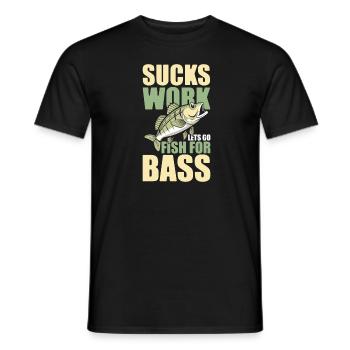 Barsch Angeln Barsch Angler - Männer T-Shirt - Schwarz - Vorne - AI Model Male 178 light (178cm)