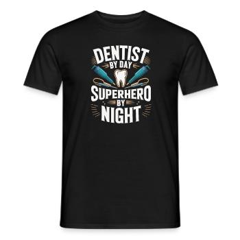 Zahnarzt Dentist - Männer T-Shirt - Schwarz - Vorne - AI Model Male 178 light (178cm)
