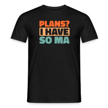 Black humor - Men's T-Shirt - black - Front - AI Model Male 178 light (178cm)