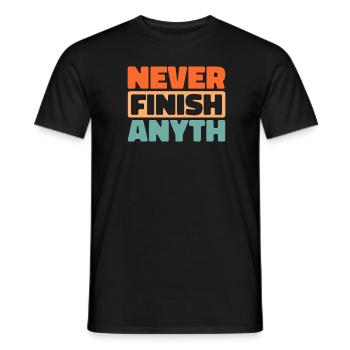 Black humor - Men's T-Shirt - black - Front - AI Model Male 178 light (178cm)