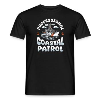 Garde-côte - T-shirt homme - noir - Devant - AI Model Male 178 light (178cm)