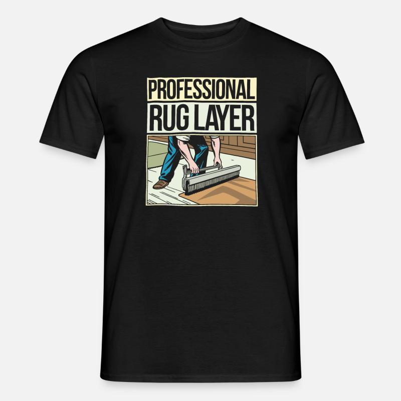 Teppichverleger - Männer T-Shirt - Schwarz
