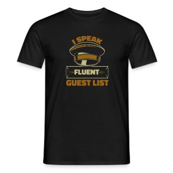 Videur - T-shirt homme - noir - Devant - AI Model Male 178 light (178cm)
