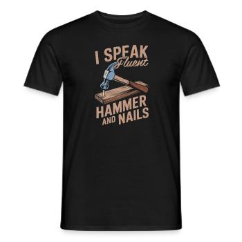 Zimmermann Tischler Schreiner - Männer T-Shirt - Schwarz - Vorne - AI Model Male 178 light (178cm)