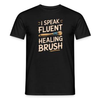 Art-thérapeute - T-shirt homme - noir - Devant - AI Model Male 178 light (178cm)