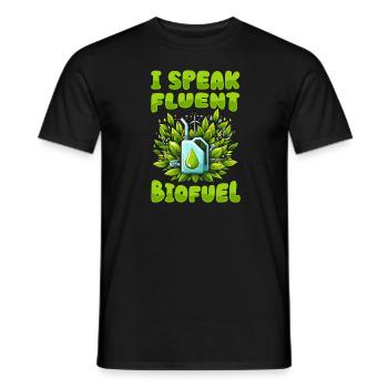 Biofuel Technician - Men's T-Shirt - black - Front - AI Model Male 178 light (178cm)