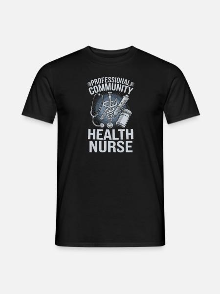 Community nurse - Men's T-Shirt - black