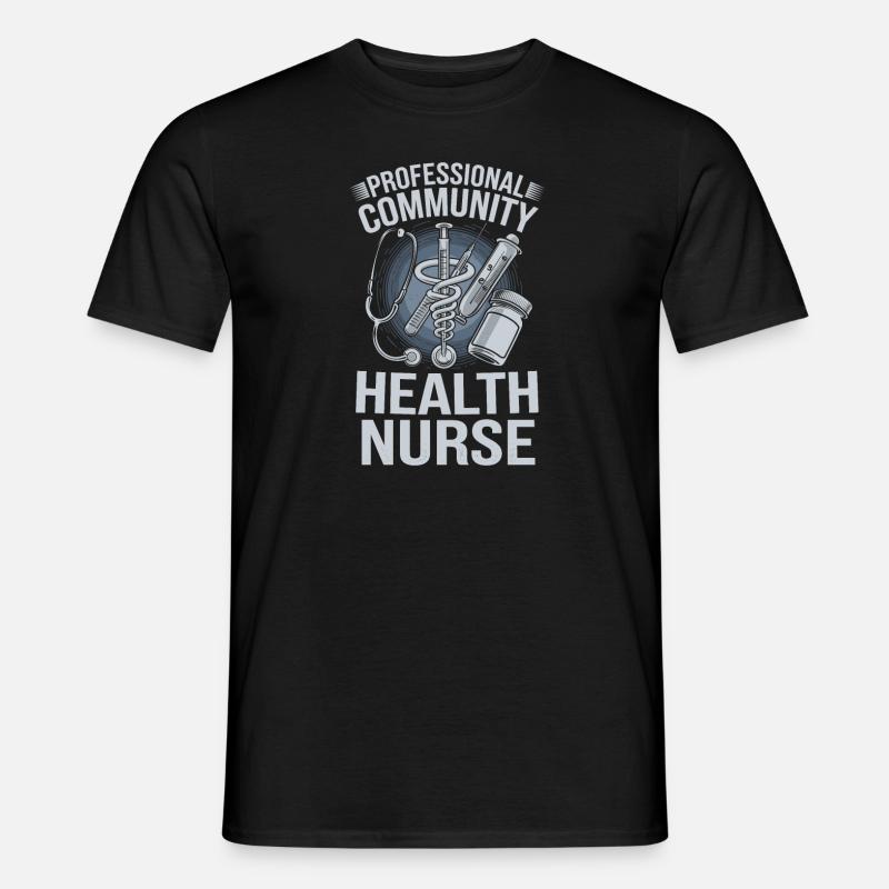 Gemeindekrankenschwester - Männer T-Shirt - Schwarz