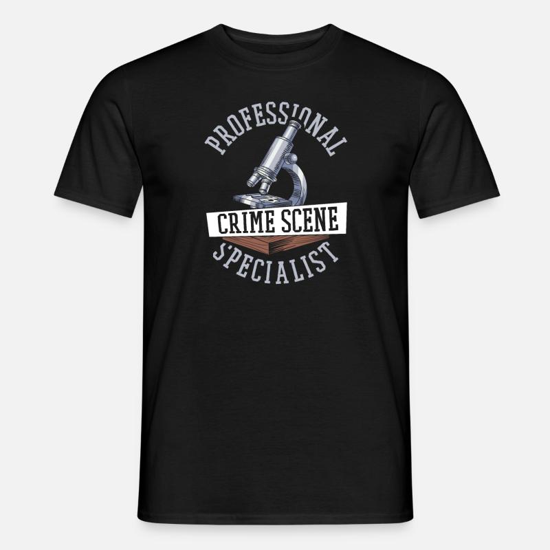 Forensik Forensiker - Männer T-Shirt - Schwarz