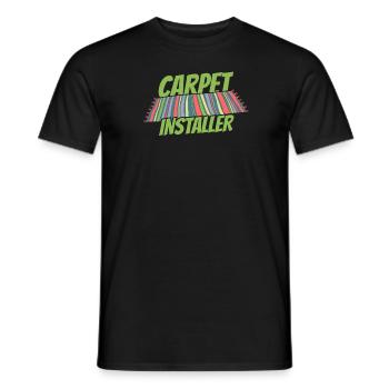 Carpet Installer Kader - Men's T-Shirt - black - Front - AI Model Male 178 light (178cm)