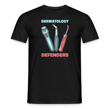 Dermatology Nurse Team - Men's T-Shirt - black - Front - AI Model Male 178 light (178cm)