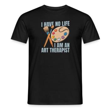 Art-thérapeute - T-shirt homme - noir - Devant - AI Model Male 178 light (178cm)