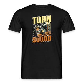 Dreher Kader - Männer T-Shirt - Schwarz - Vorne - AI Model Male 178 light (178cm)