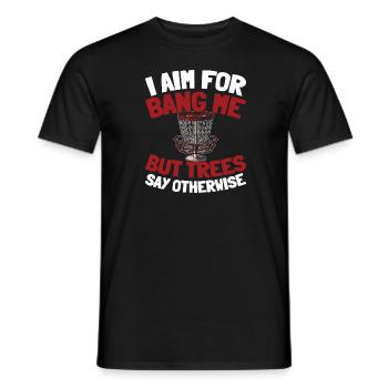 Frisbee Golf Disc Golf - Männer T-Shirt - Schwarz - Vorne - AI Model Male 178 light (178cm)