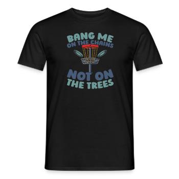 Frisbee Golf Disc Golf - Men's T-Shirt - black - Front - AI Model Male 178 light (178cm)