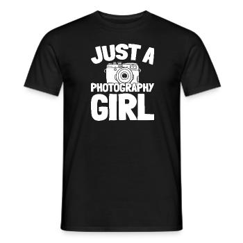 Photographer Photography Camera - Men's T-Shirt - black - Front - AI Model Male 178 light (178cm)