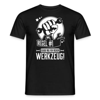 Hände weg von meinem Werkzeug - Männer T-Shirt - Schwarz - Vorne - AI Model Male 178 light (178cm)