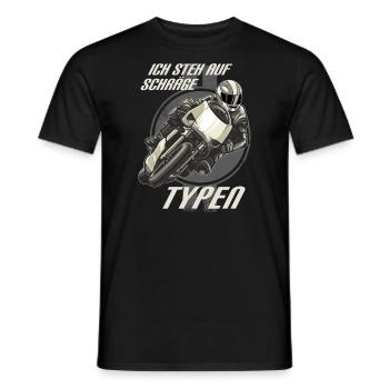 MD - Ich steh auf Schräge Typen - Supersport - Männer T-Shirt - Schwarz - Vorne - AI Model Male 178 light (178cm)