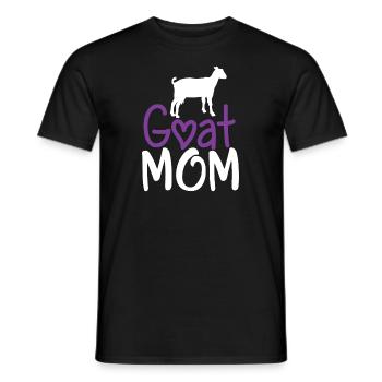Goat Mom, Goat Lover, Goat Gift, Raising Goats - Men's T-Shirt - black - Front - AI Model Male 178 light (178cm)