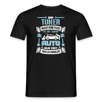 Tuner car to recover time - Men's T-Shirt - black - Front - AI Model Male 178 light (178cm)