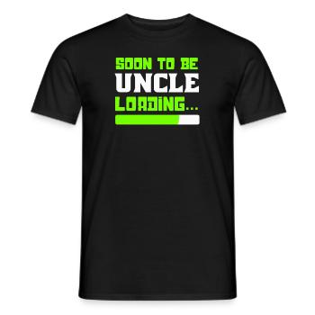 Soon to be Uncle, Uncle Loading, Uncle To Be - Men's T-Shirt - black - Front - AI Model Male 178 light (178cm)