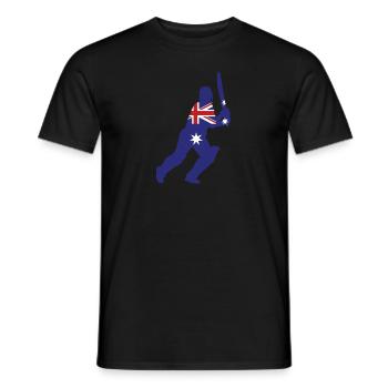 Australia Cricket, Australian Cricket, Cricket Gift - Men's T-Shirt - black - Front - AI Model Male 178 light (178cm)