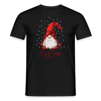 Christmas Xmas elf elf - Men's T-Shirt - black - Front - AI Model Male 178 light (178cm)