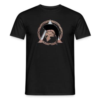 Spartiates - T-shirt homme - noir - Devant - AI Model Male 178 light (178cm)
