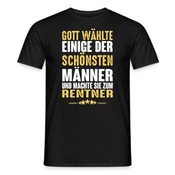 Rentner - Rentner - Männer T-Shirt - Schwarz - Vorne - AI Model Male 178 light (178cm)
