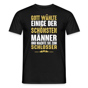 Schlosser - Schlosser - Männer T-Shirt - Schwarz - Vorne - AI Model Male 178 light (178cm)