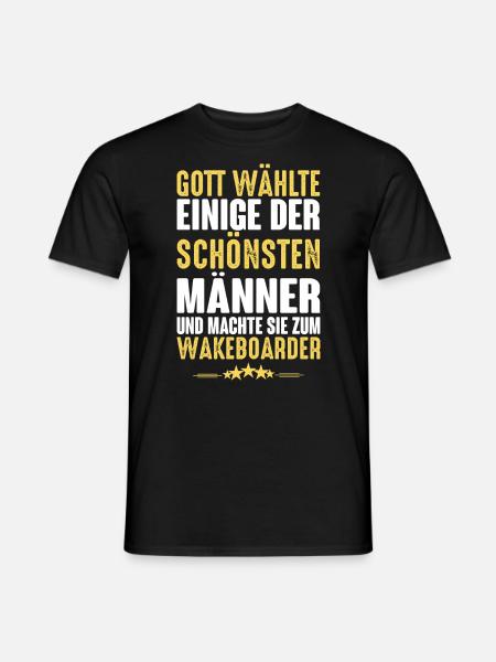 Wakeboard - Wakeboarder - Männer T-Shirt - Schwarz