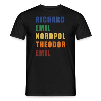 Rente Nato Alphabet Pilot Geschenk Bundeswehr - Männer T-Shirt - Schwarz - Vorne - AI Model Male 178 light (178cm)