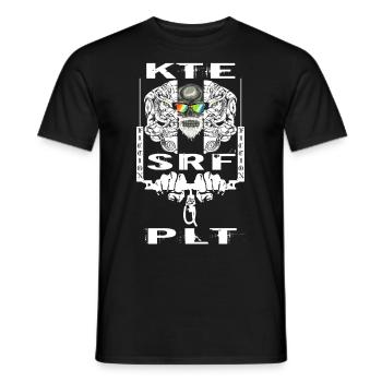KITE SURF PILOT - Männer T-Shirt - Schwarz - Vorne - AI Model Male 178 light (178cm)